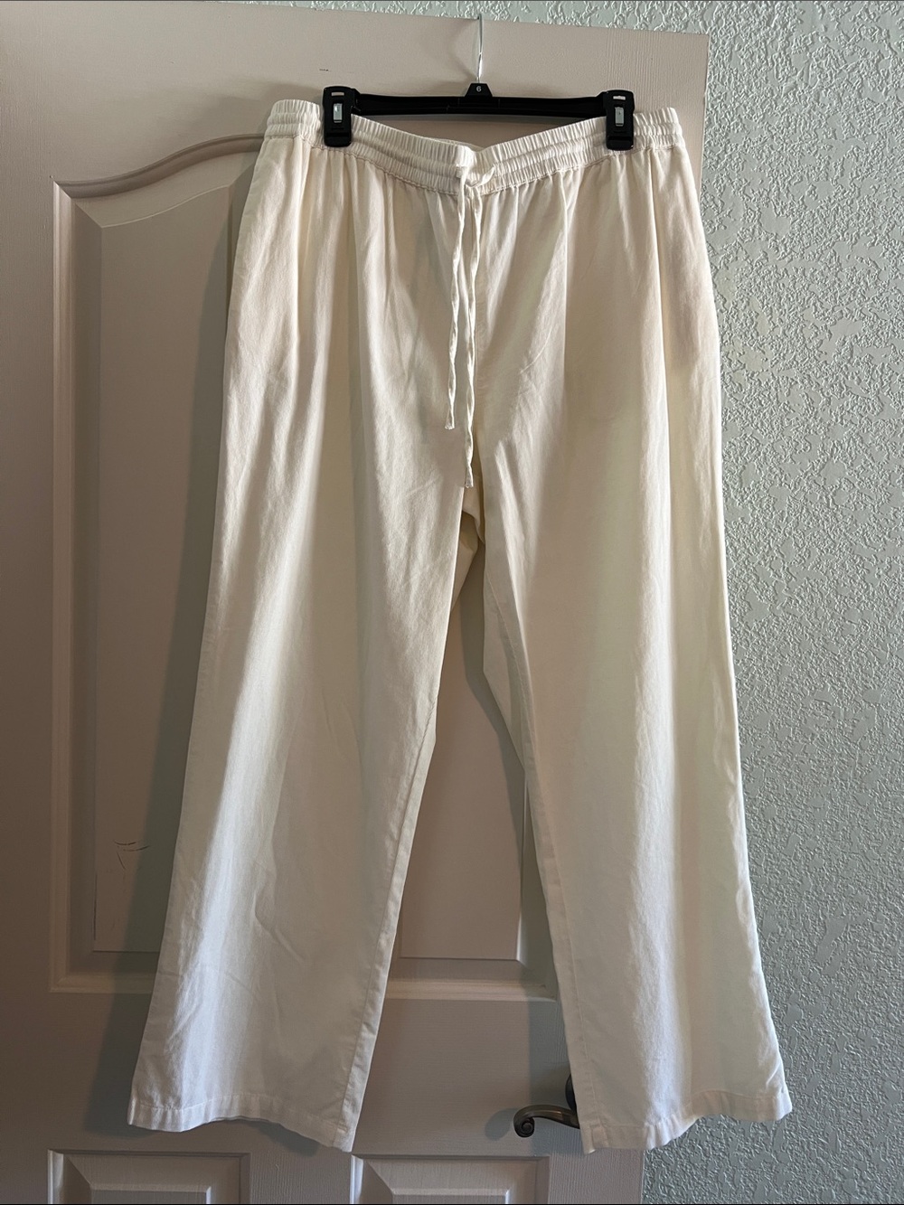 NEW Style & Co. Wide Leg Drawstring Pants in Cream